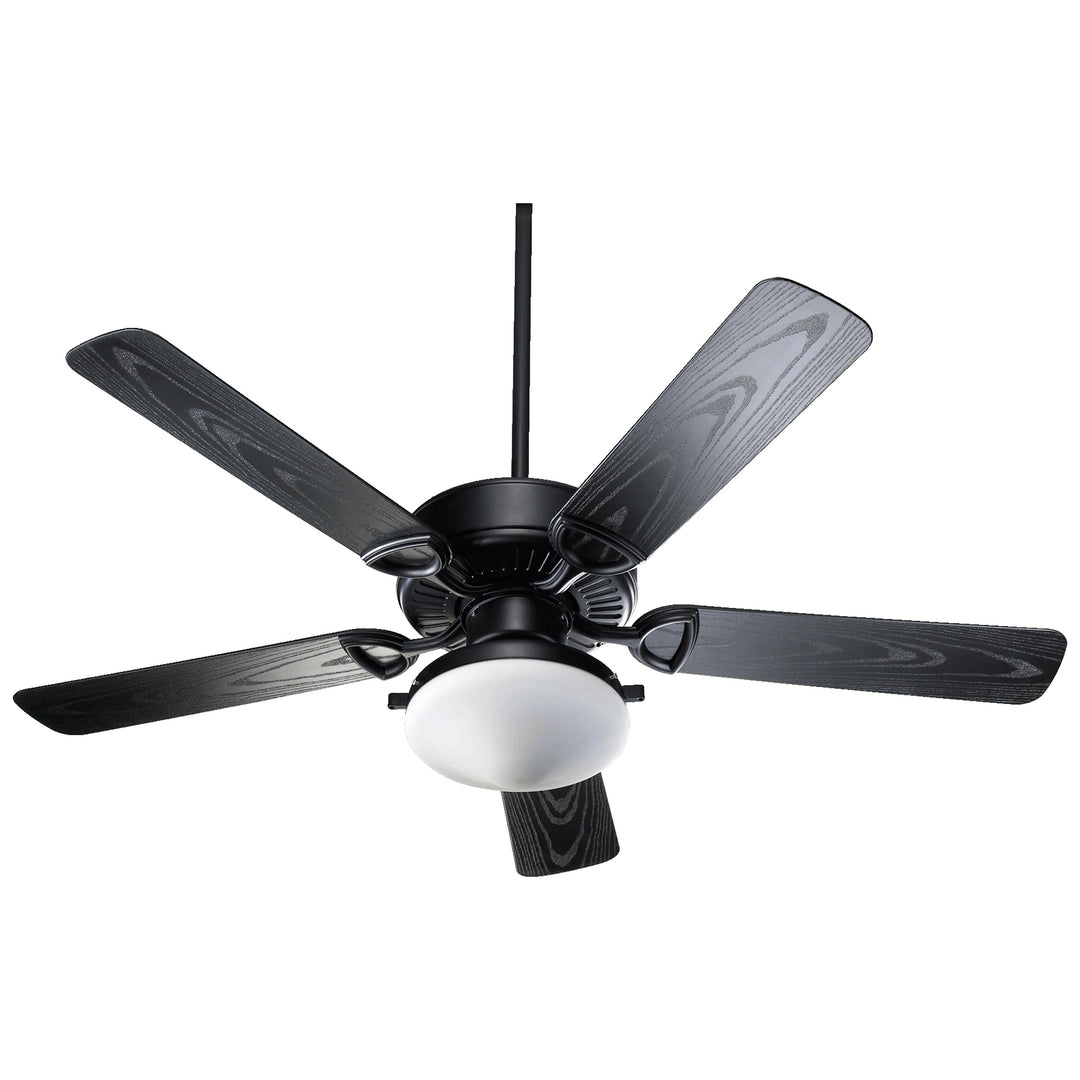 Estate Patio 52-in Matte Black Indoor/Outdoor Ceiling Fan (5-Blade)