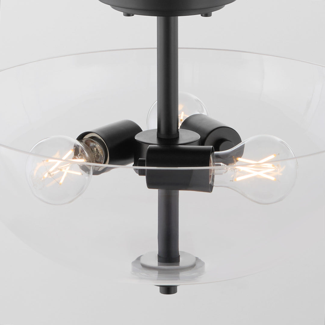 ADAMS 15" Clear Dual Mount - Matte Black