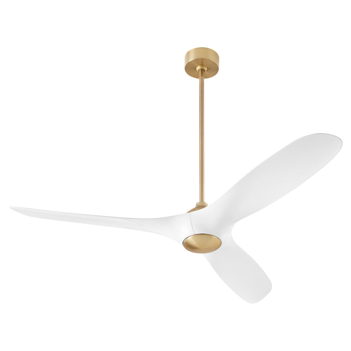 PROVINCE 56" Fan - Aged Brass / White