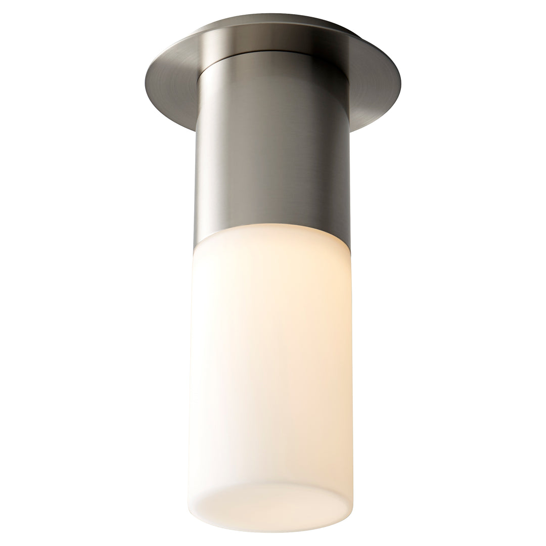 PILAR Large Glass Ceiling Mount -4000k- Satin Nickel