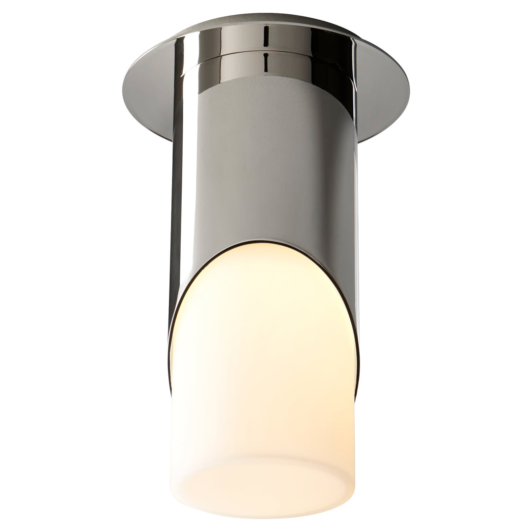 ELLIPSE Large Glass Ceiling Mount -4000k- Polished Nickel