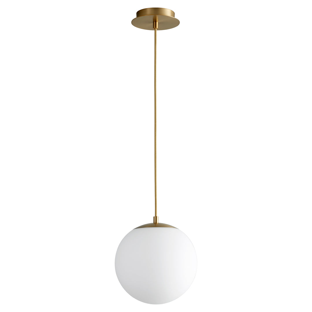 LUNA 10" Pendant -3500k- Aged Brass