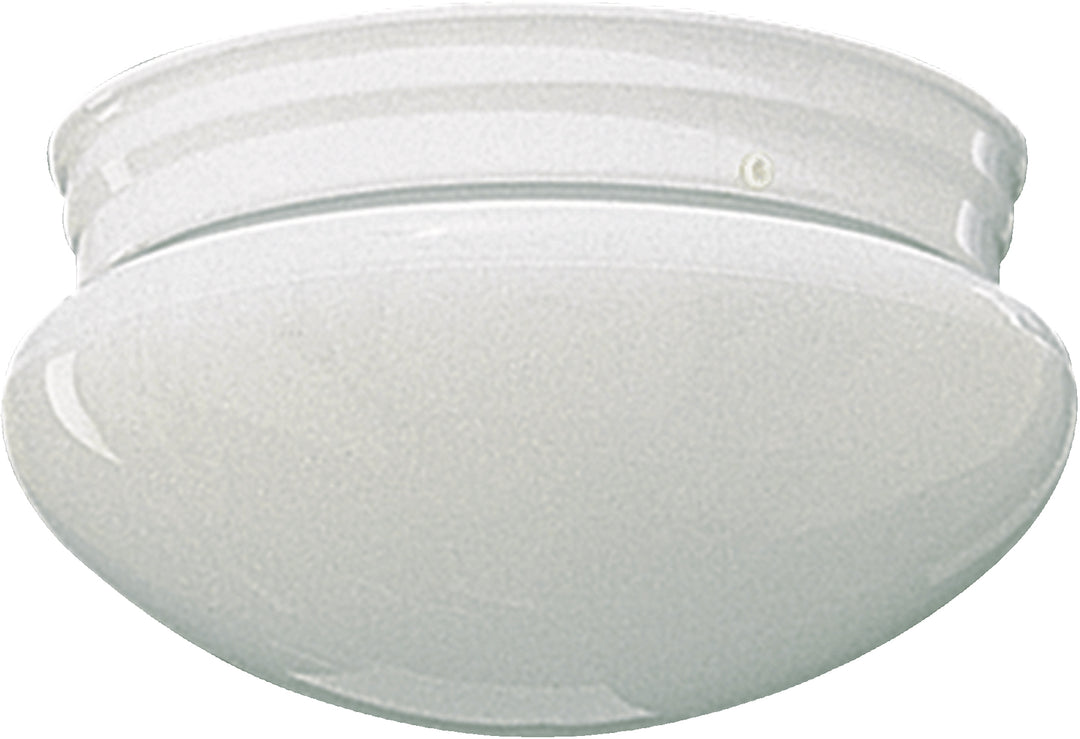 6 Inch Ceiling Mount White Glass - White