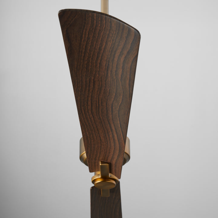 TWAIN 56" 2 Blade Damp Fan - Brushed Brass