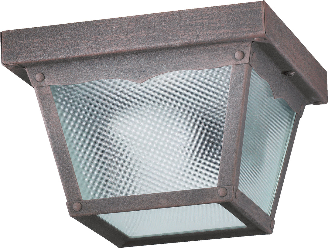 7" Ceiling Mount White Glass - Rust
