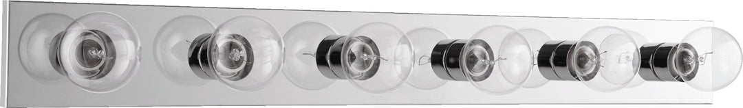 6 Light Chrome Vanity - Chrome