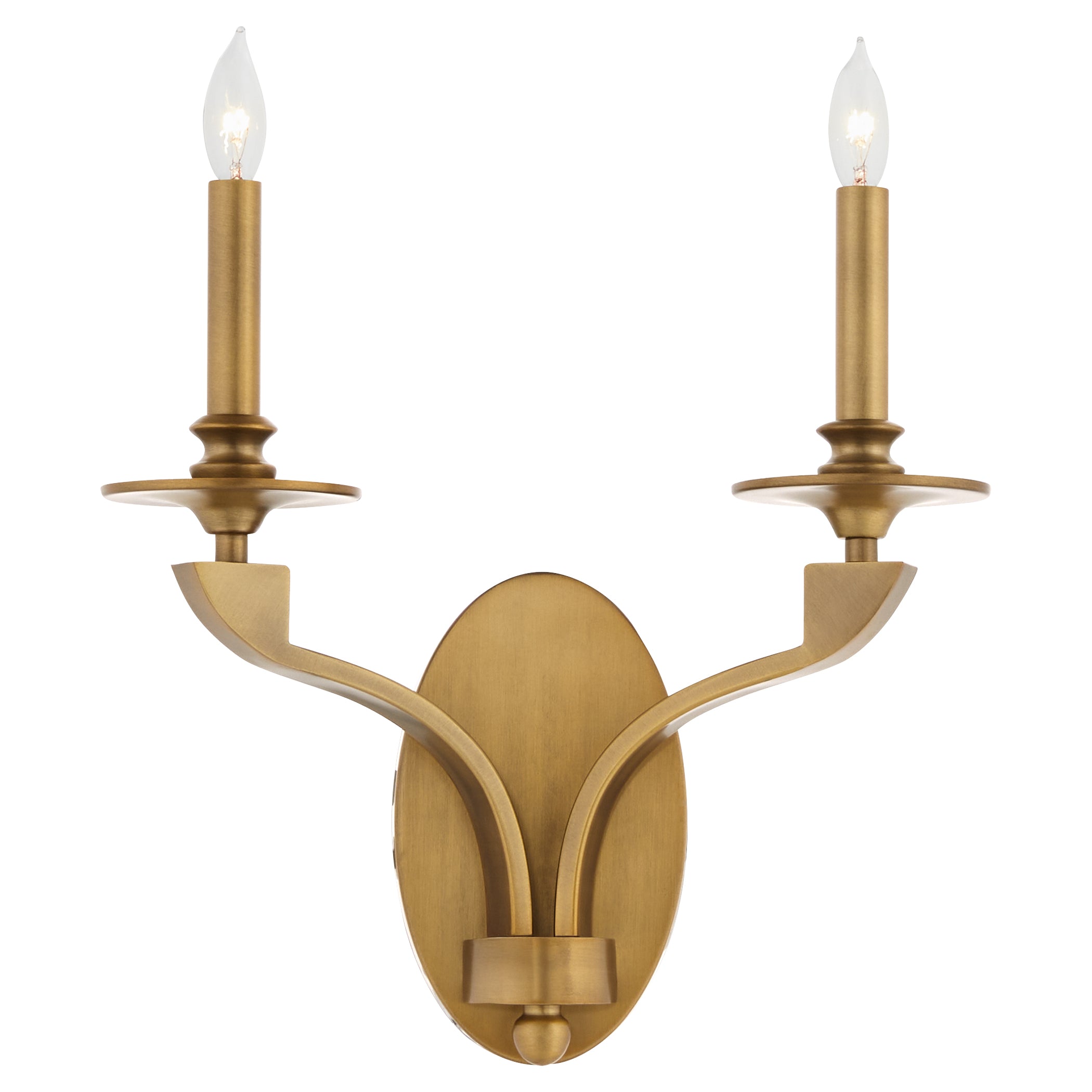 CHANTELLE 2-Light Sconce - Brushed Brass - hover