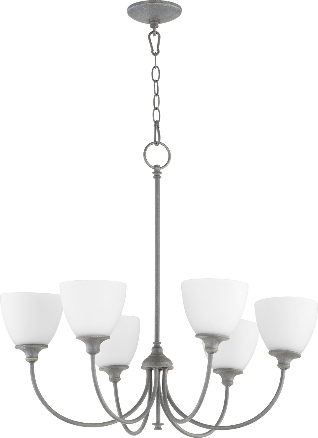 CELESTE 6 Light chandelier- Zinc