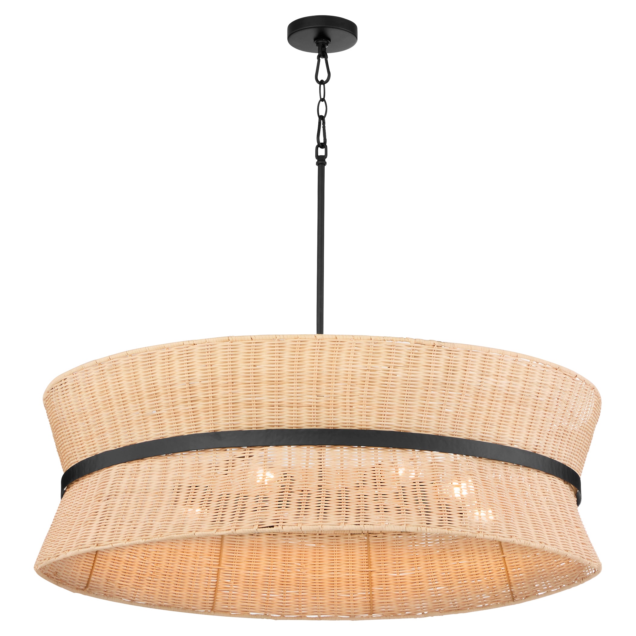 FAIRVIEW 8 Light Pendant - Matte Black - hover