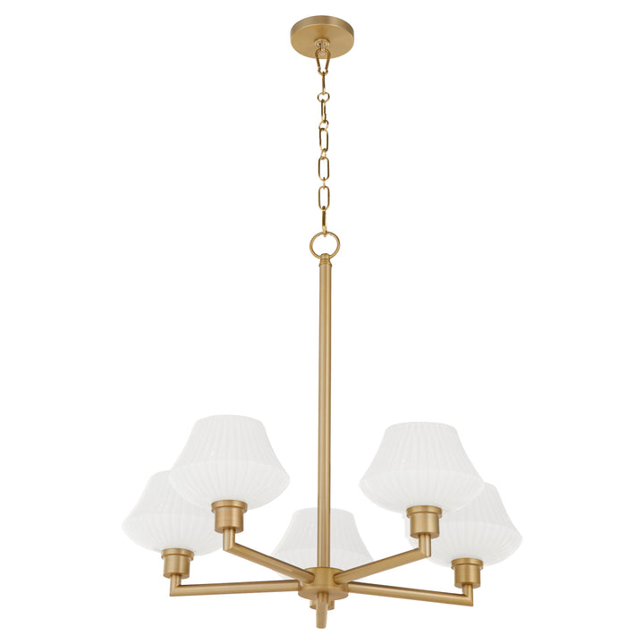 CASSINI 5 Light Chandelier - Aged Brass