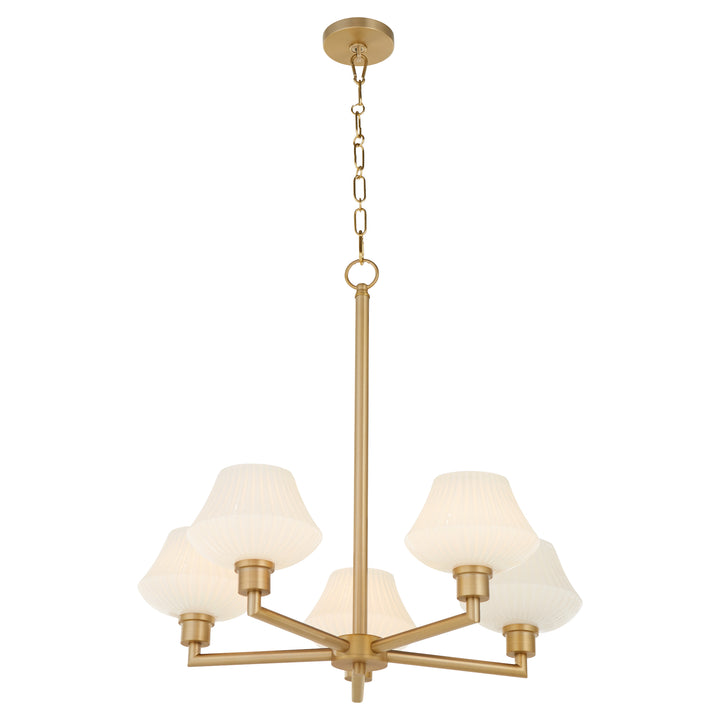 CASSINI 5 Light Chandelier - Aged Brass