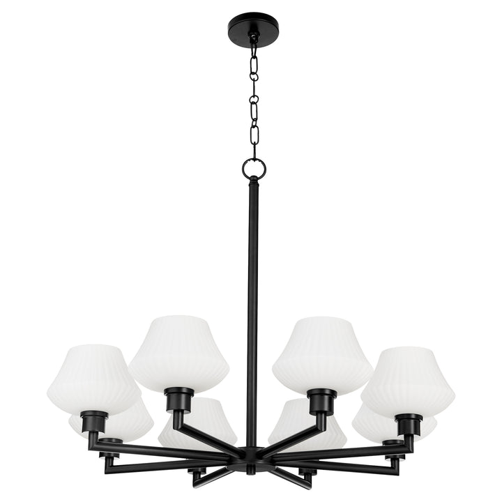 CASSINI 8 Light Chandelier - Matte Black