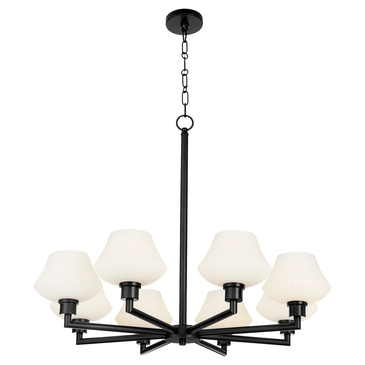 CASSINI 8 Light Chandelier - Matte Black