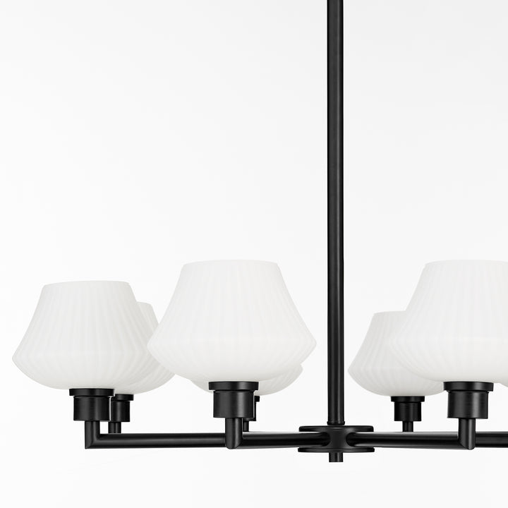 CASSINI 8 Light Chandelier - Matte Black