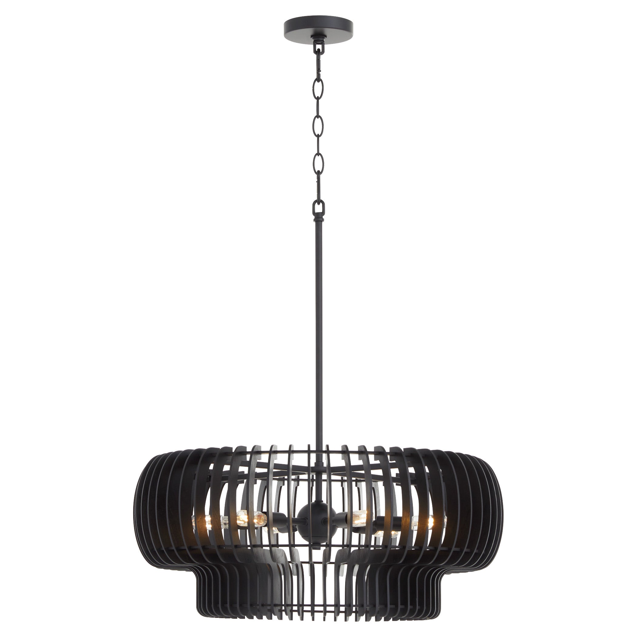 HARRELSON 6-Light Pendant - Matte Black - hover