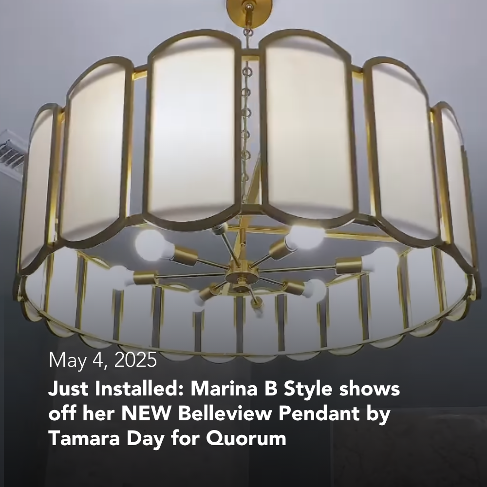 Belleview Pendant by Tamara Day for Quorum