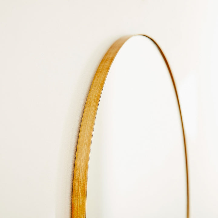 30" Round Mirror  - Gold