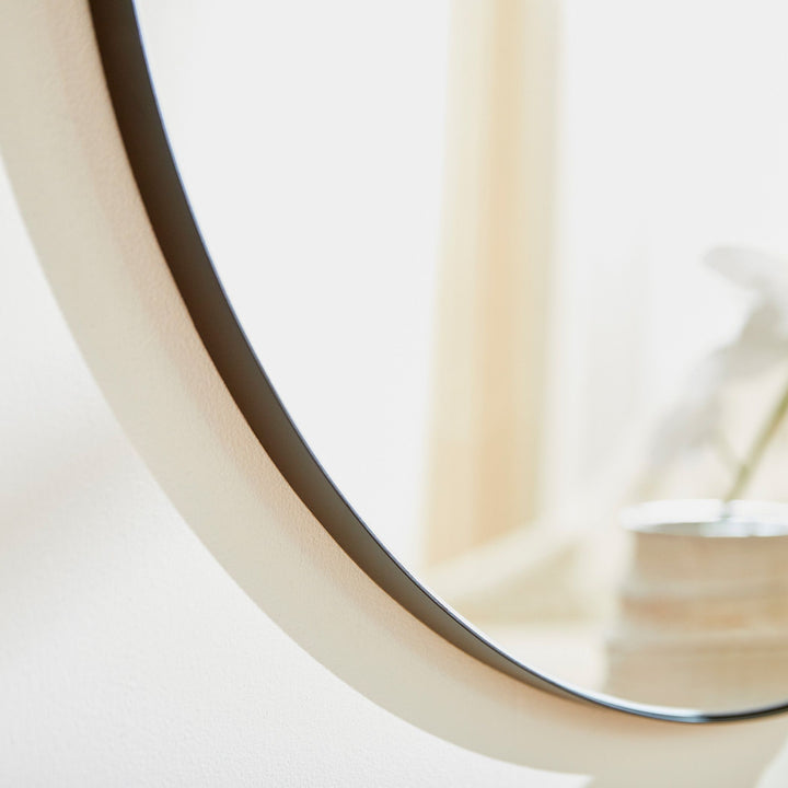 30" Round Mirror  - Matte Black