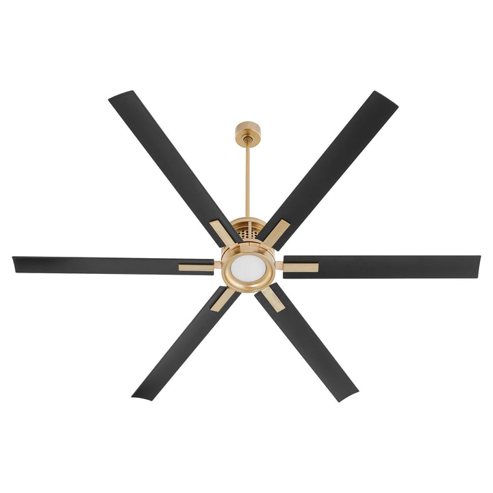 ZEUS 80" Fan - Aged Brass