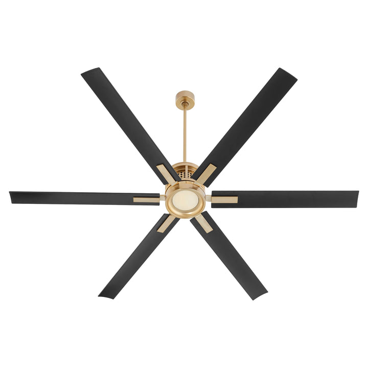 ZEUS 80" Fan - Aged Brass