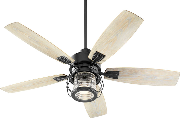 Galveston 52-in Black Indoor/Outdoor Ceiling Fan (5-Blade) - Textured Black