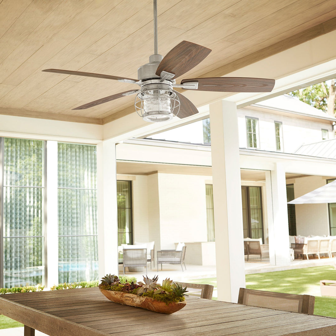 Galveston 52-in Galvanized Indoor/Outdoor Ceiling Fan (5-Blade)