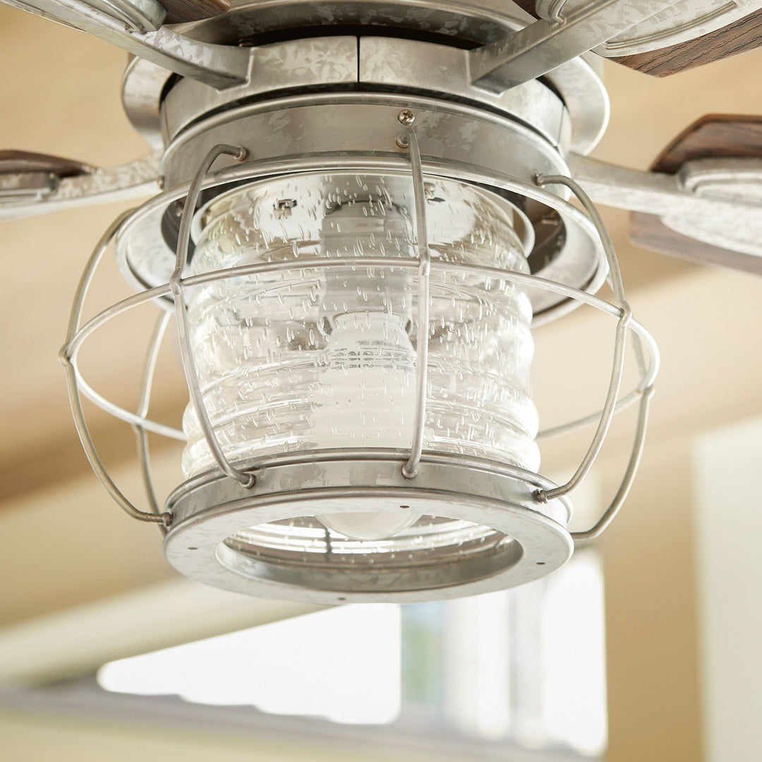 Galveston 52-in Galvanized Indoor/Outdoor Ceiling Fan (5-Blade)