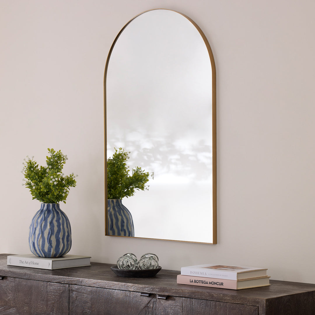 24"x38" ARCH Mirror - Gold