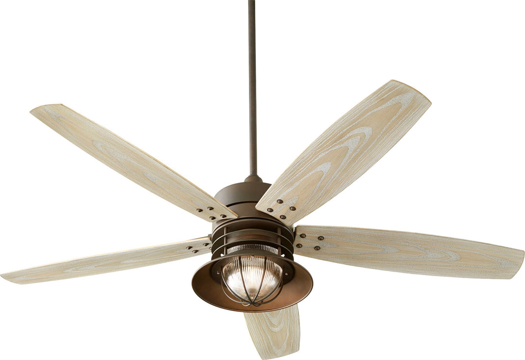 Portico 60-in Oiled Bronze Indoor/Outdoor Ceiling Fan (5-Blade)