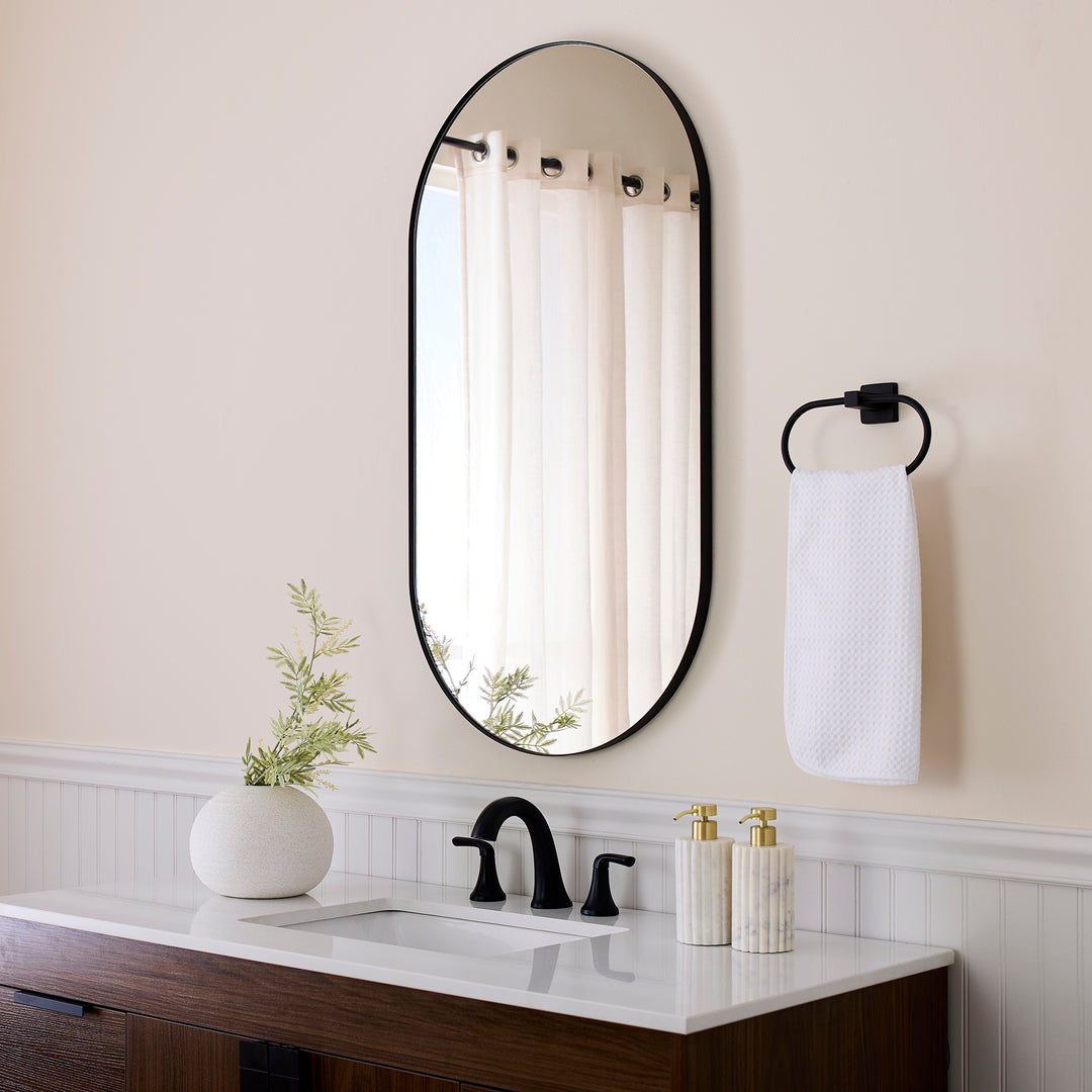 21"x40" CAPSULE Mirror - Matte Black