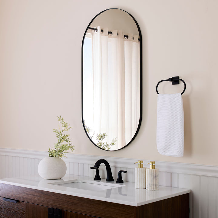 21"x40" CAPSULE Mirror - Matte Black