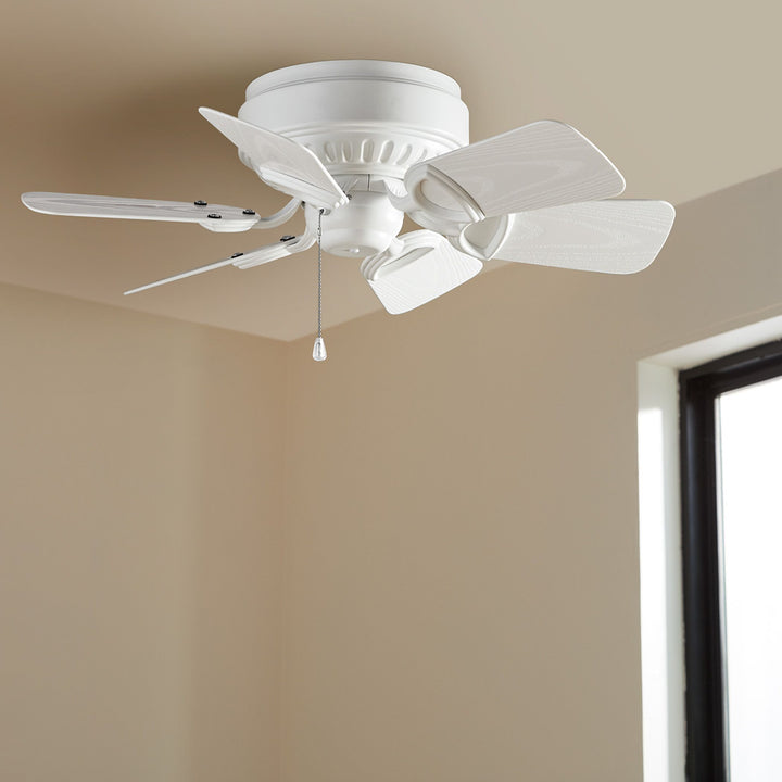 Medallion Patio 30-in Studio White Indoor/Outdoor Ceiling Fan (6-Blade)