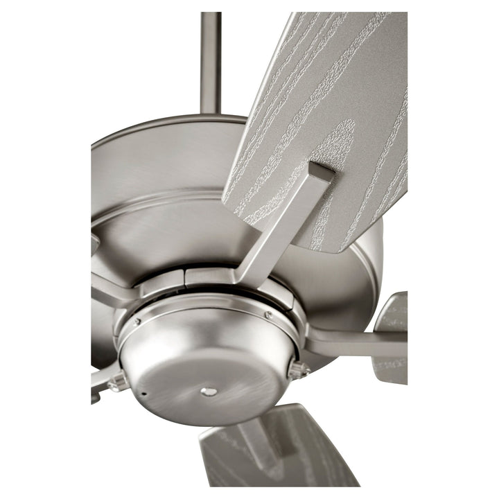 Breeze Patio 52-in Satin Nickel Indoor/Outdoor Ceiling Fan (5-Blade)