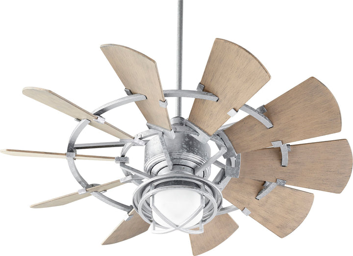 Windmill 44-in Galvanized  Indoor/Outdoor Ceiling Fan (10-Blade)