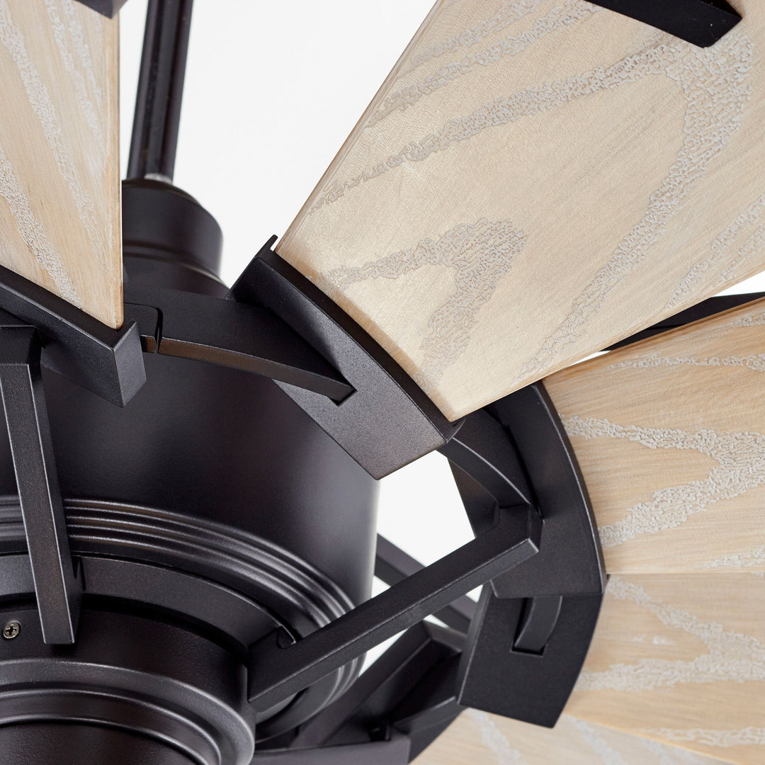 Windmill 52-in Black Indoor/Outdoor Ceiling Fan (10-Blade) - Textured Black