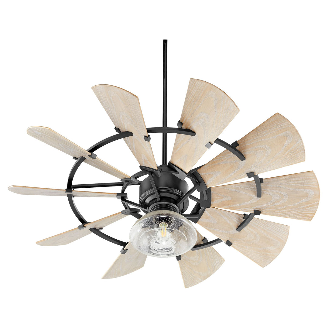 Windmill 52-in Black Indoor/Outdoor Ceiling Fan (10-Blade) - Textured Black
