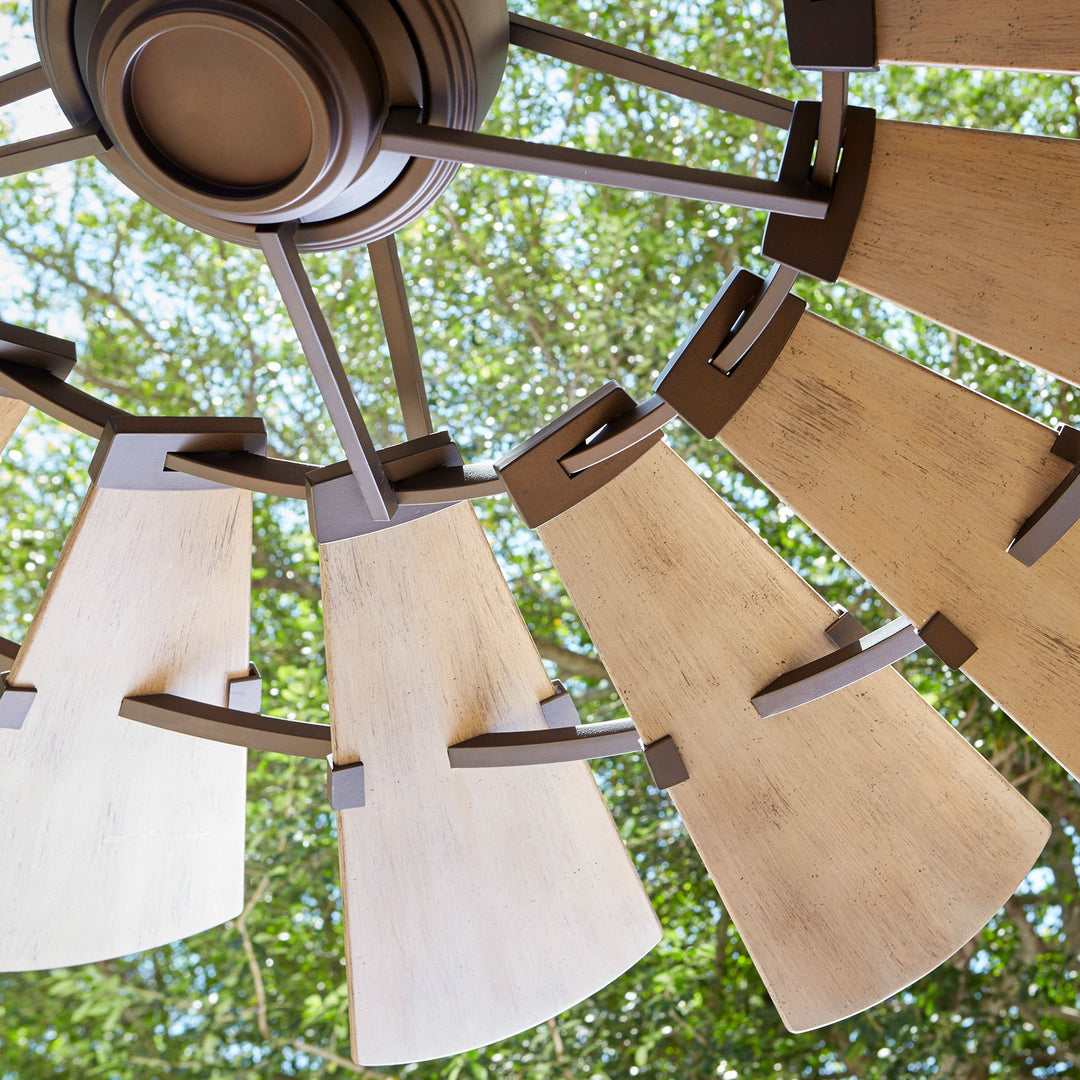 Windmill 60-in Oiled Bronze Indoor/Outdoor Ceiling Fan (15-Blade)