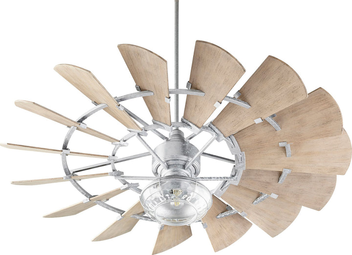 Windmill 60-in Galvanized Indoor/Outdoor Ceiling Fan (15-Blade)