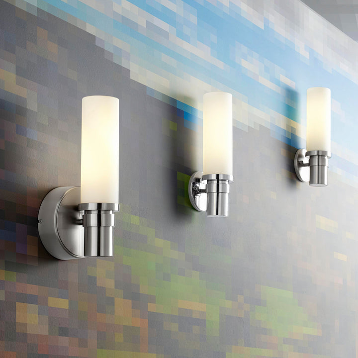 PEBBLE 18 Watt Wall Sconce - Satin Nickel
