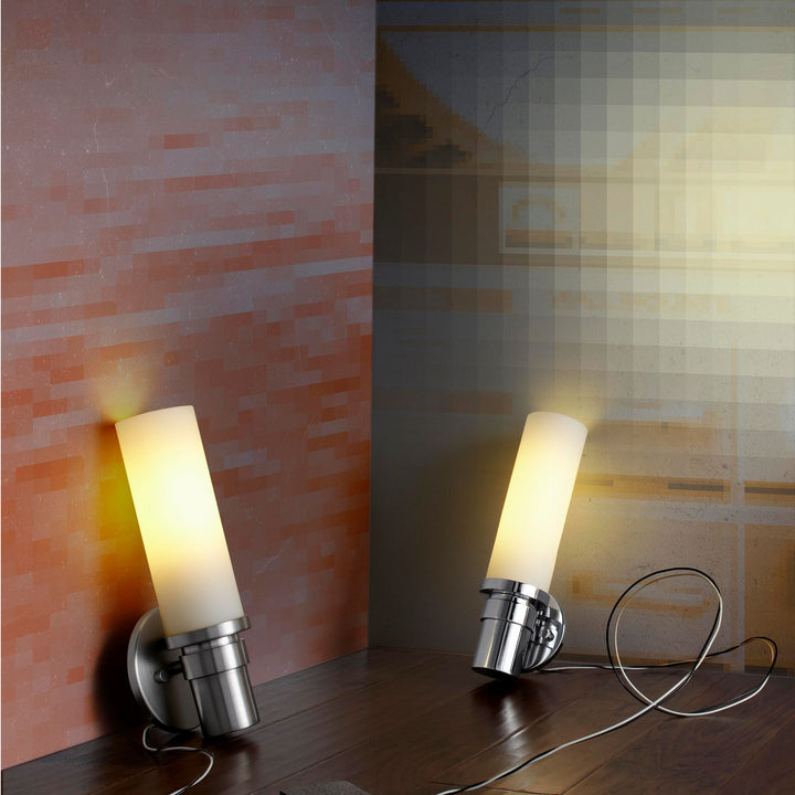 PEBBLE 18 Watt Wall Sconce - Satin Nickel