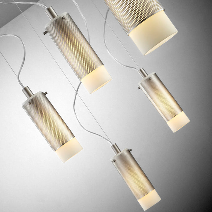 LOTUS One Light Compact Fluorescent Lamp Pendant - Satin Nickel