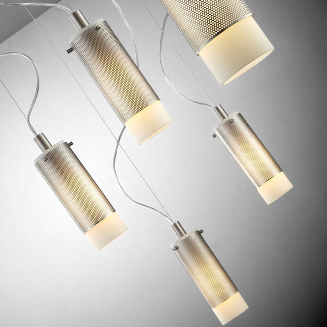LOTUS One Light Compact Fluorescent Lamp Pendant - Satin Nickel