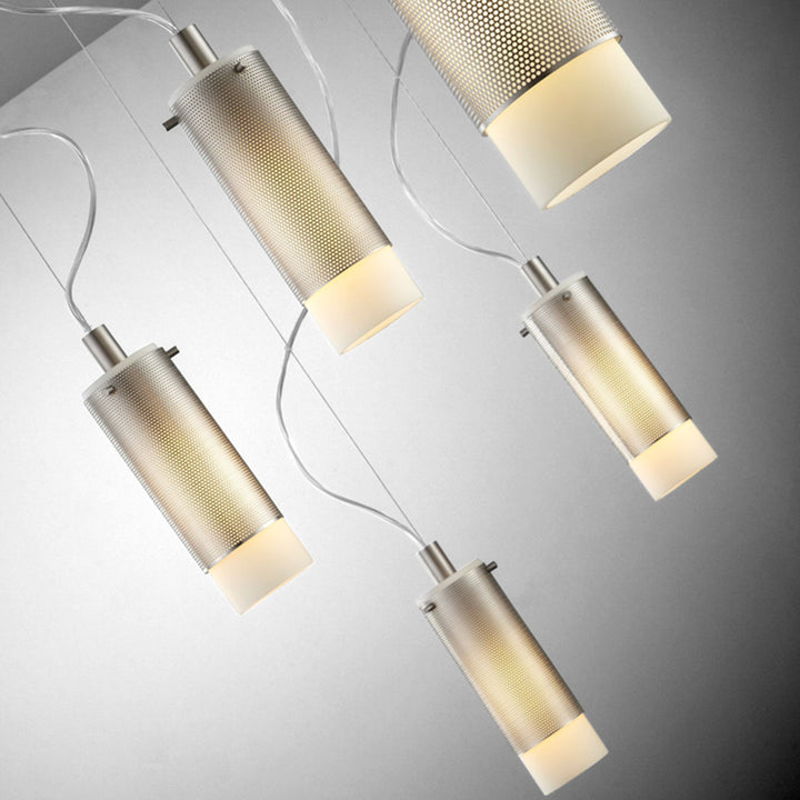 LOTUS One Light Compact Fluorescent Lamp Pendant - Satin Nickel