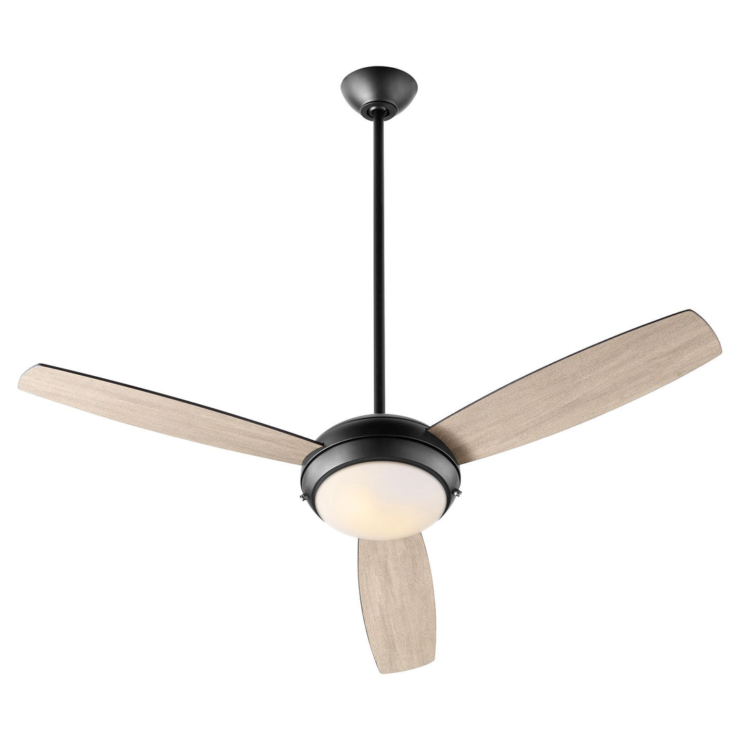 Expo 52" Three-Blade Matte Black LED Ceiling Fan