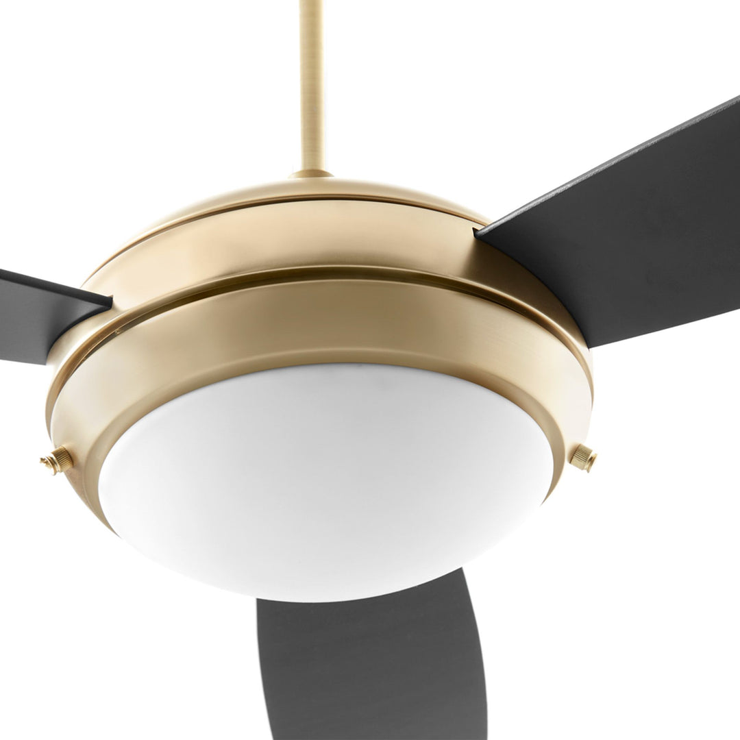 EXPO 52" 3 Blade LED Light Fan - Aged Brass