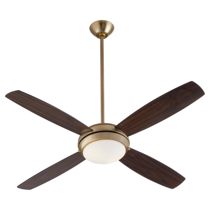EXPO 52" 4 Blade LED Light Fan - Aged Brass