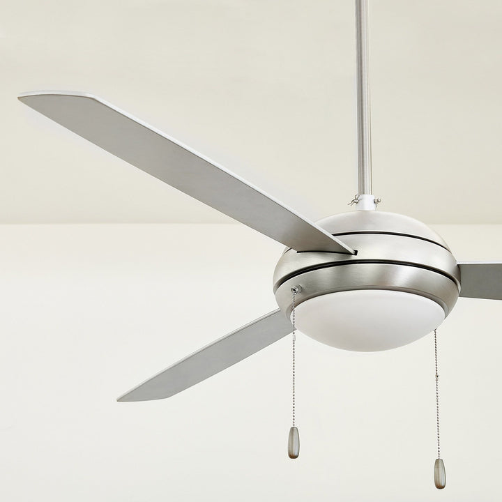 EXPO 60" 3-Blade Satin Nickel LED Ceiling Fan