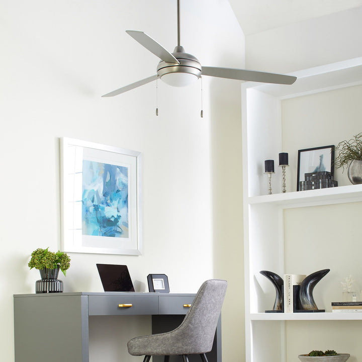 EXPO 60" 3-Blade Satin Nickel LED Ceiling Fan