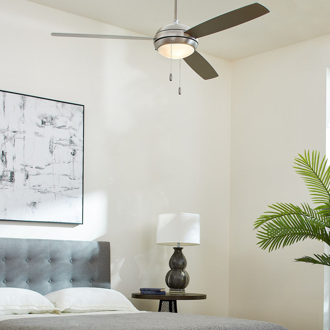 EXPO 60" 3-Blade Satin Nickel LED Ceiling Fan