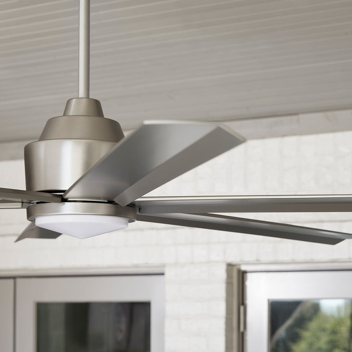 TITUS 65” 6 Blade Fan - Satin Nickel